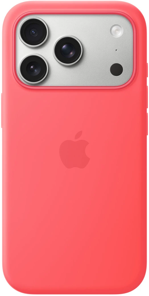 Apple iPhone 17 Pro Silikon Case mit MagSafe Guavepink