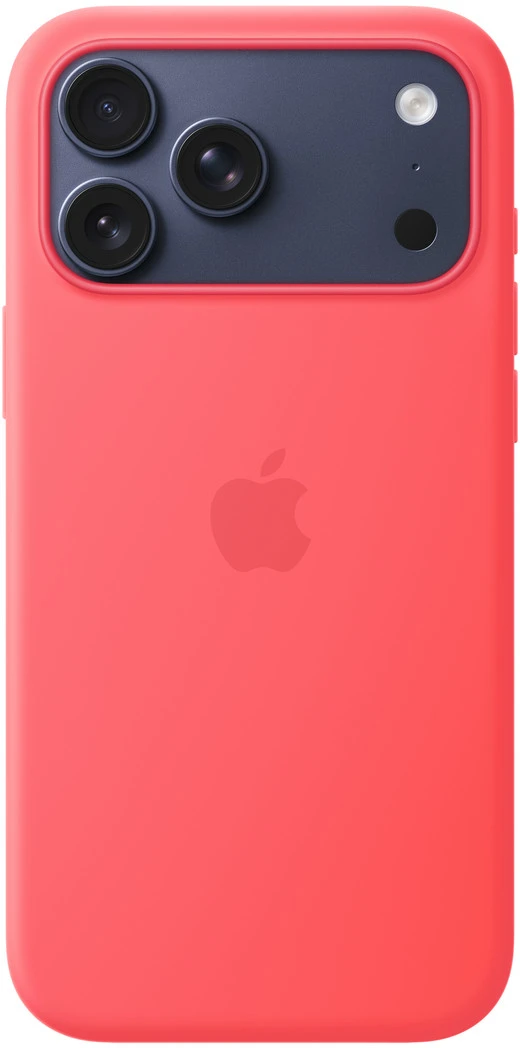 Apple iPhone 17 Pro Max Silikon Case mit MagSafe Guavepink