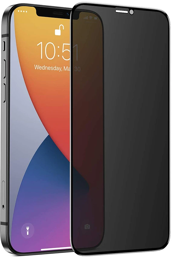 Nevox NEVOGLASS 3D Privacy iPhone 17e/16e/14/13 Pro/13 curved glass Schwarz