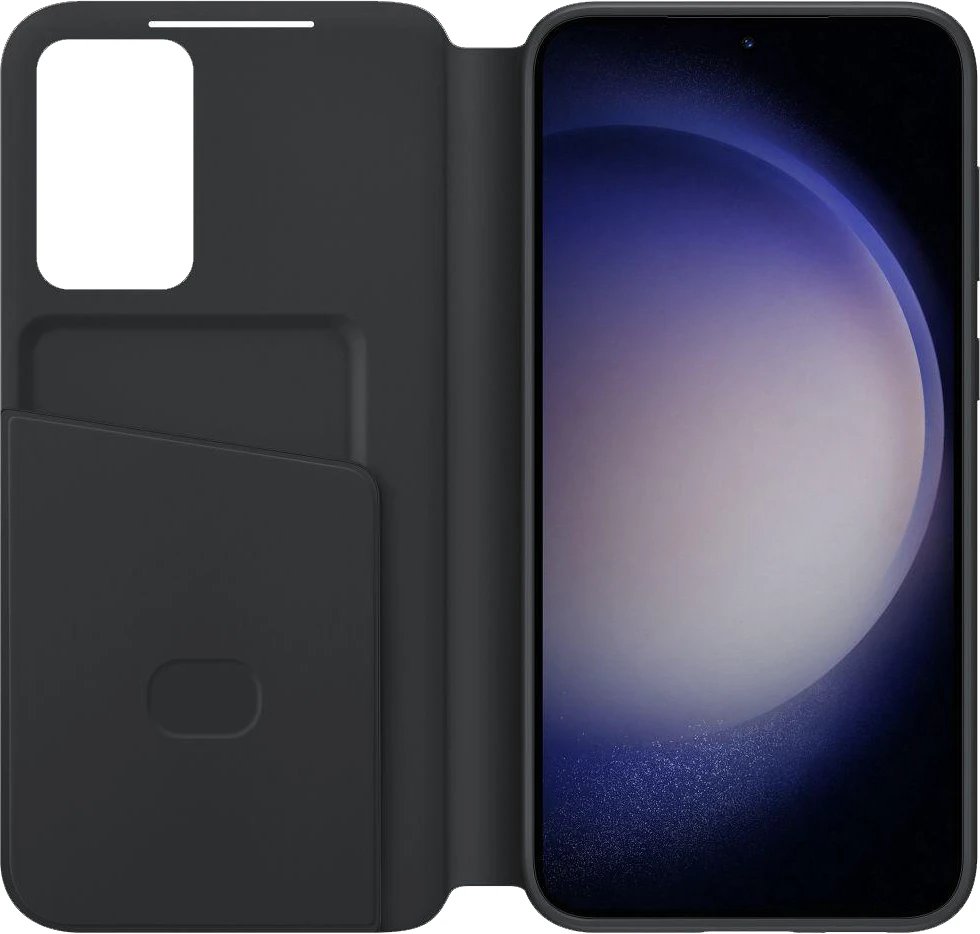 Samsung Smart View Wallet Case Galaxy S23+ Schwarz